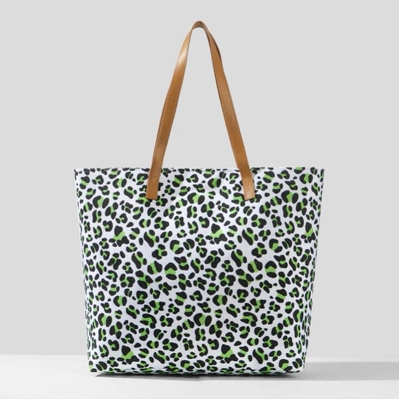 Bags Newlarge Leopard Print Canvas Tote Poshmark